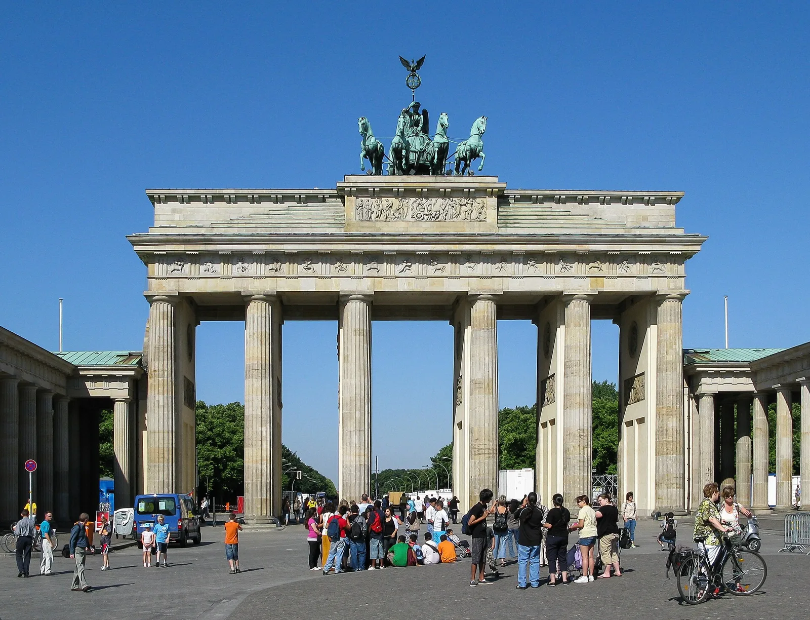 Brandenburger Tor am Pariser Platz in Berlin